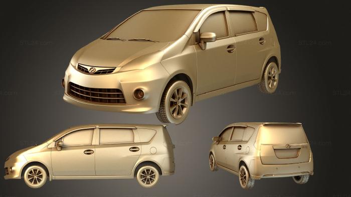 Автомобили и транспорт (Перодуа Альза 2009, CARS_2975) 3D модель для ЧПУ станка